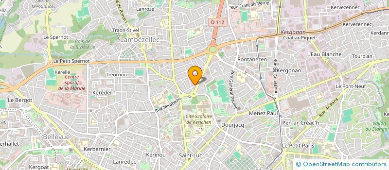 localisation de l'entreprise INSTALLATION CHAUFFAGE SANITAIRE à BREST