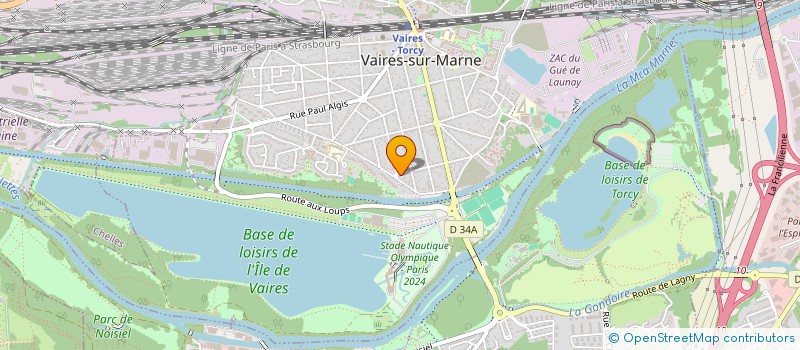 localisation de l'entreprise INSTALLATION COMMUNICATIONS SECURITE  VAIRES-SUR-MARNE