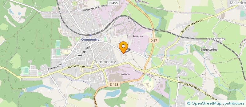 localisation de l'entreprise INSTALLATION DE MATERIEL DE DEPOUSSIERAGE ET DE VENTILATION à COMMENTRY