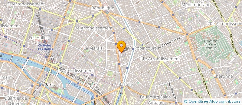 localisation de l'entreprise INSTALLATION DEPANNAGE CHAUFFAGE à PARIS