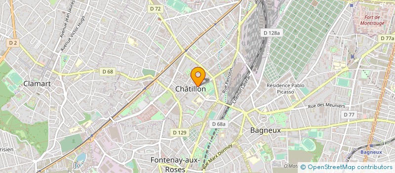 localisation de l'entreprise INSTALLATION DEPANNAGE ENTRETIEN ELECTRI  CHATILLON