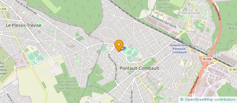 localisation de l'entreprise INSTALLATION ET SERVICE à PONTAULT-COMBAULT