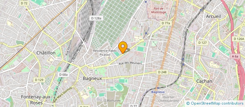 localisation de l'entreprise INSTALLATION FLUIDE DU BATIMENT à BAGNEUX