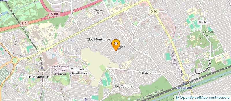 localisation de l'entreprise INSTALLATION FROID ET CHAUD à VILLEPINTE