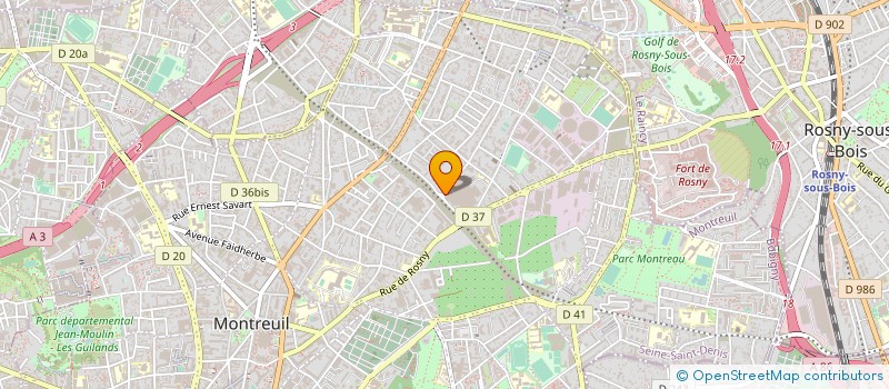 localisation de l'entreprise INSTALLATION GENERALE DE TAPISSERIE  MONTREUIL