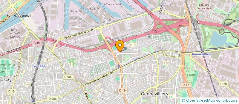 localisation de l'entreprise INSTALLATION GENERALE SYSTEMES DE SECURITE ELEEC à GENNEVILLIERS