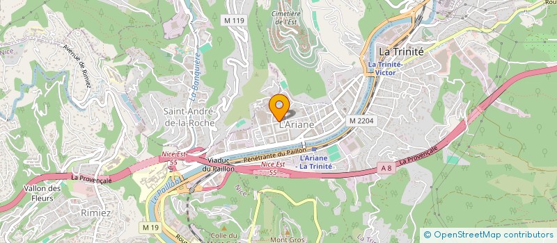 localisation de l'entreprise INSTALLATION GENIE CLIMATIQUE  NICE