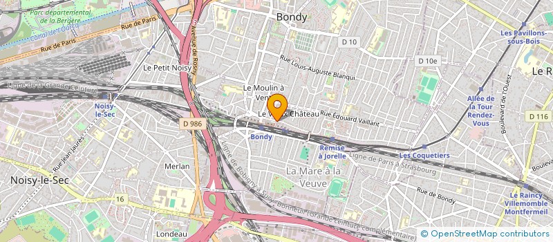 localisation de l'entreprise INSTALLATION MAINTENANCE ET SOLUTIONS INFORMATIQUES à BONDY