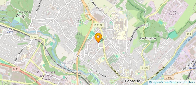 localisation de l'entreprise INSTALLATION MAINTENANCE RESEAUX  PONTOISE
