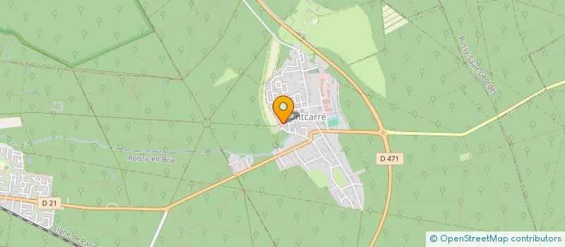 localisation de l'entreprise INSTALLATION PLOMBERIE ENERGIE CHAUFFAGE  PONTCARRE