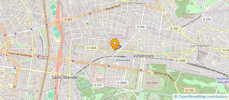localisation de l'entreprise INSTALLATION RESEAU COMMUNICATION à VINCENNES
