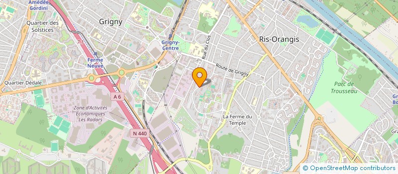localisation de l'entreprise INSTALLATION RESEAUX FLUIDES à RIS-ORANGIS
