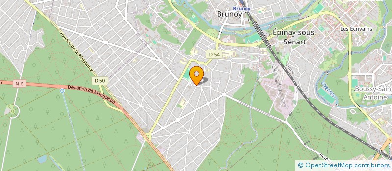 localisation de l'entreprise INSTALLATION SANITAIRE THERMIQUE ET CLIMATISATION  BRUNOY