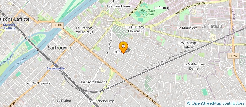 localisation de l'entreprise INSTALLATION SURFACES COMMERCIALES 78 à SARTROUVILLE