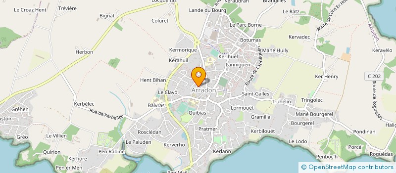 localisation de l'entreprise INSTALLATIONS CLASSEES ET ENVIRONNEMENT CONSEIL à ARRADON