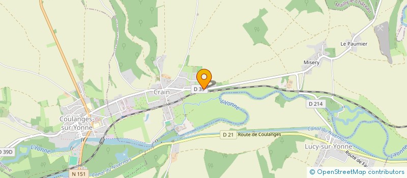 localisation de l'entreprise INSTALLATIONS DE SYSTEMES DE PEINTURE à CRAIN