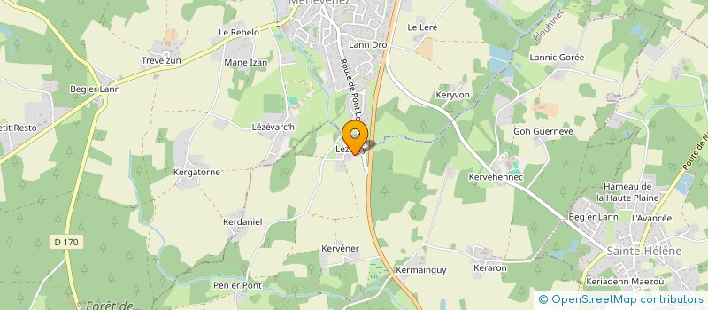 localisation de l'entreprise INSTALLATIONS ET SOLUTIONS LOGICIELS  PLOUHINEC