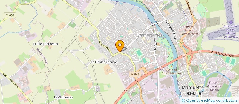 localisation de l'entreprise INSTALLATIONS GENERALES FRIGORIFIQUES  WAMBRECHIES