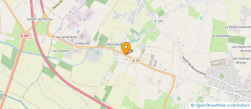 localisation de l'entreprise INSTALLATIONS PERREAULT à ALLONNES