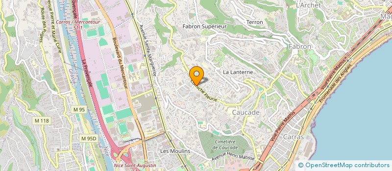 localisation de l'entreprise INSTALLATIONS PRO FIBRE à NICE