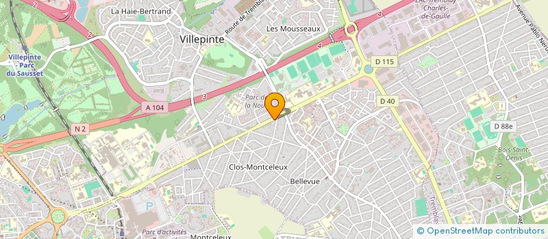 localisation de l'entreprise INSTALLATIONS TECHNIQUES ELECTRIQUES à VILLEPINTE