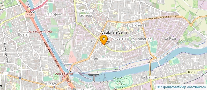 localisation de l'entreprise INSTALLL SERVICE MENUISERIE  VAULX-EN-VELIN