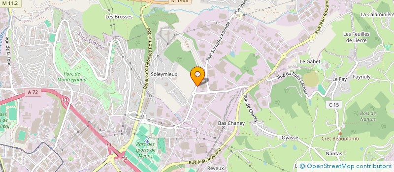 localisation de l'entreprise INSTALUM  LA TALAUDIERE