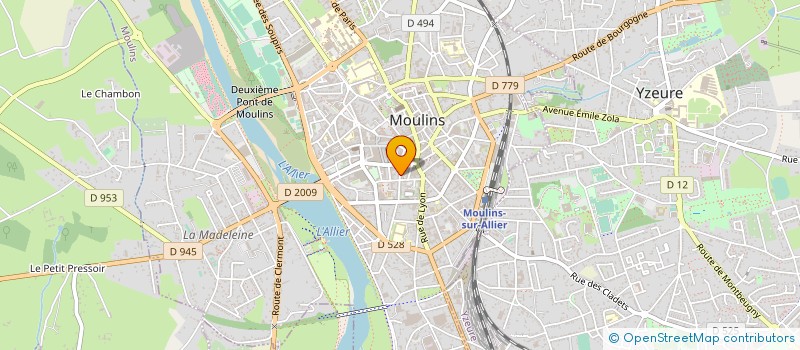 localisation de l'entreprise INSTANCE COORDI ACTION FAVEUR RETRAITES à MOULINS