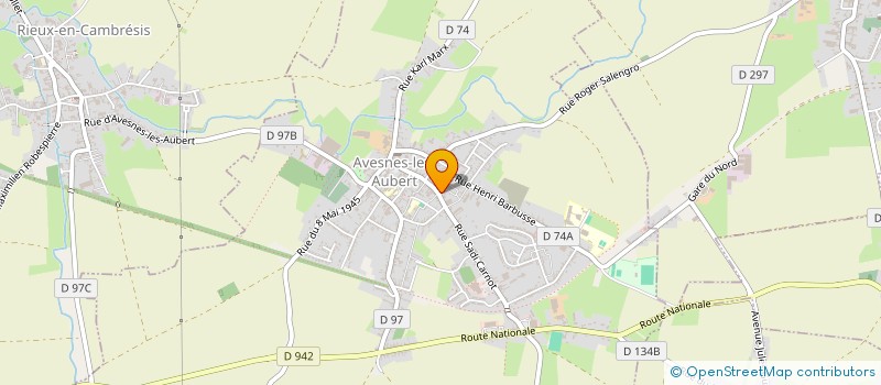 localisation de l'entreprise INSTANCE DE COORDINATION DES CANTONS DE CARNIERES ET SOLESMES à AVESNES-LES-AUBERT