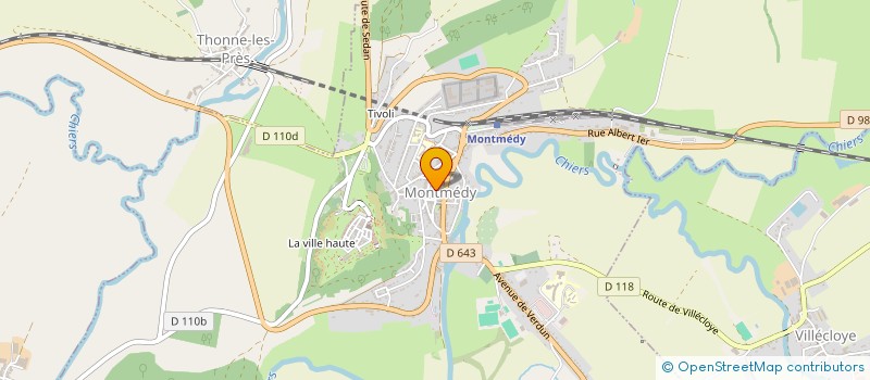 localisation de l'entreprise INSTANCE LOCALE DE COORDINATION GERONTOLOGIQUE DU PAYS DE MONTMEDY à MONTMEDY