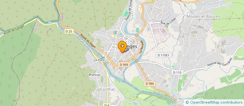 localisation de l'entreprise INSTANT' ANNEE  GANGES