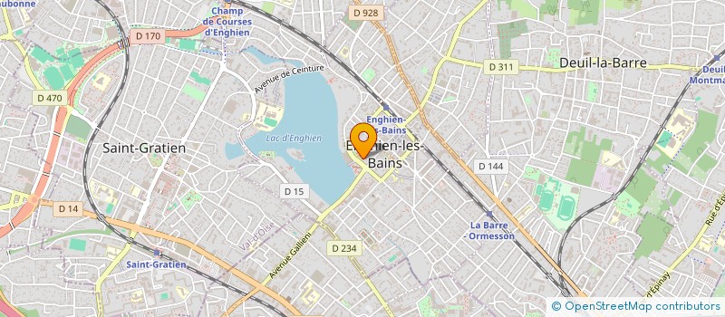 localisation de l'entreprise INSTANT BEAUTE à ENGHIEN-LES-BAINS