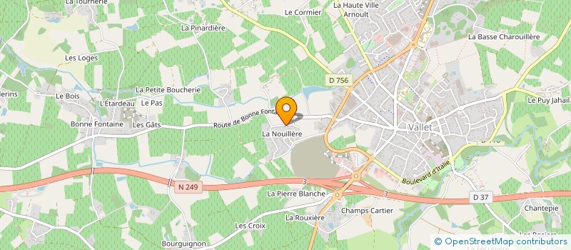 localisation de l'entreprise INSTANT CARRELAGE à VALLET