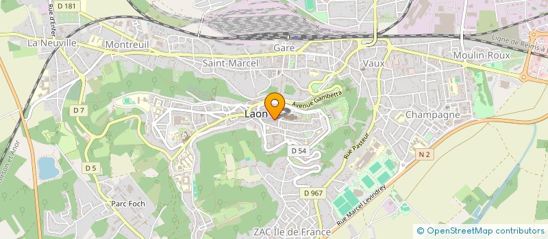 localisation de l'entreprise INSTANT CHIC à LAON