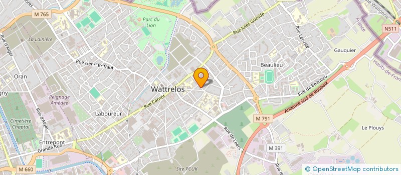 localisation de l'entreprise INSTANT CHOISI à WATTRELOS