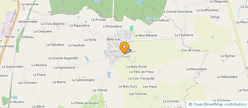 localisation de l'entreprise INSTANT COIFFURE  SAINT-GERMAIN-DU-PINEL