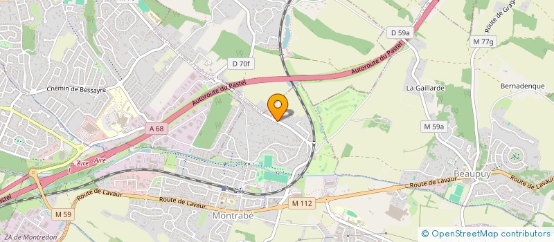 localisation de l'entreprise INSTANT COM à MONTRABE
