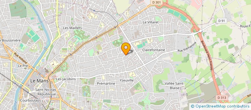 localisation de l'entreprise INSTANT DE FEMMES SOLIDAIRES  LE MANS