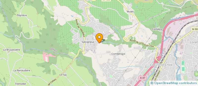 localisation de l'entreprise INSTANT DE PAUSE YOGA, RESSOURCES  LA GRAND-CROIX