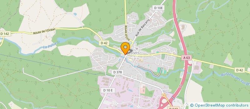 localisation de l'entreprise INSTANT DE SOIE à CASTETS