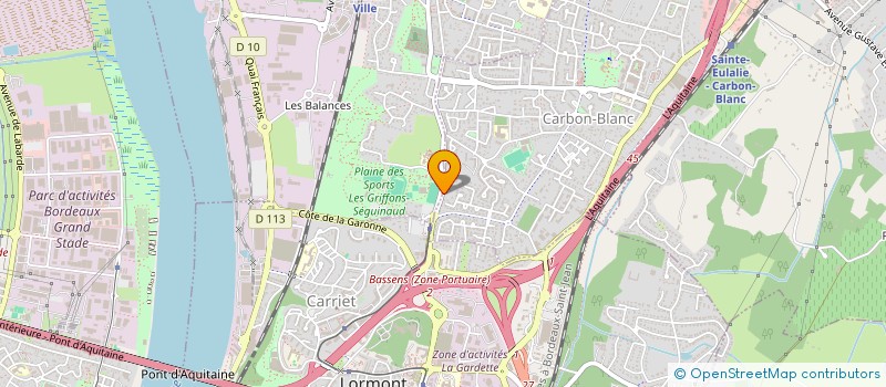 localisation de l'entreprise INSTANT DETENTE  CARBON-BLANC