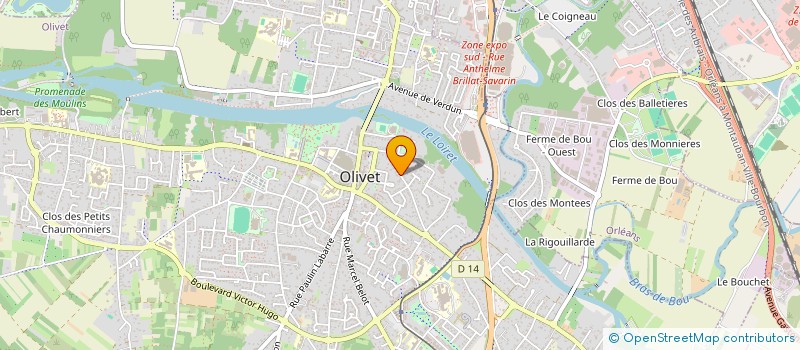 localisation de l'entreprise INSTANT DEV à OLIVET