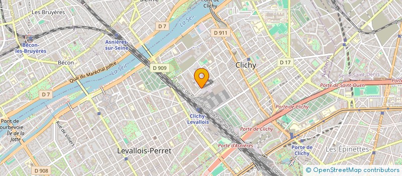 localisation de l'entreprise INSTANT DONUTS à CLICHY