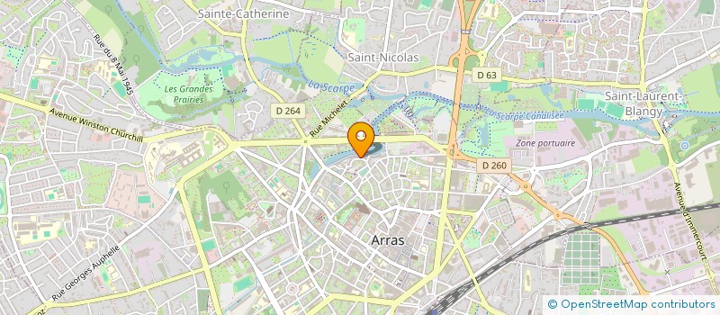 localisation de l'entreprise INSTANT GYM à ARRAS