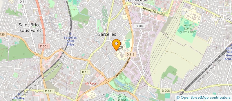 localisation de l'entreprise INSTANT IVOIRE  SARCELLES