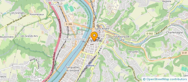 localisation de l'entreprise INSTANT K ARTISAN COIFFEUR  VIENNE
