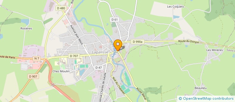 localisation de l'entreprise INSTANT PARFAIT à LAPALISSE