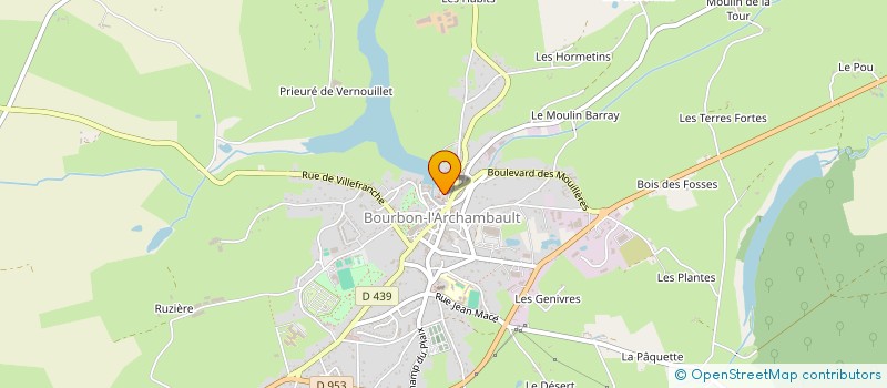 localisation de l'entreprise INSTANT PHARE  BOURBON-L'ARCHAMBAULT