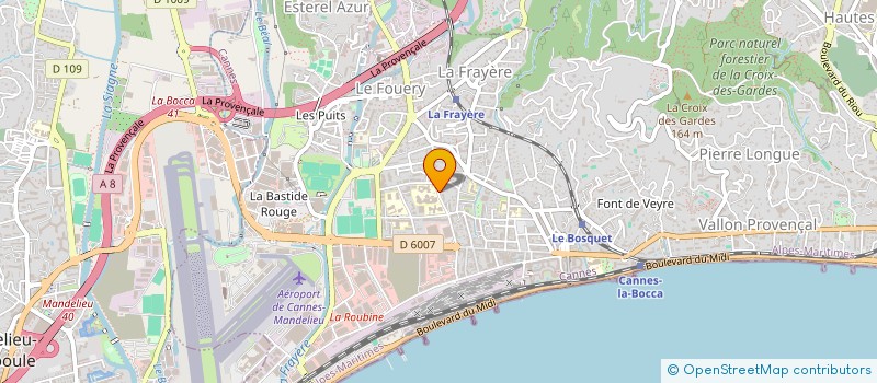 localisation de l'entreprise INSTANT POUR SOI à CANNES