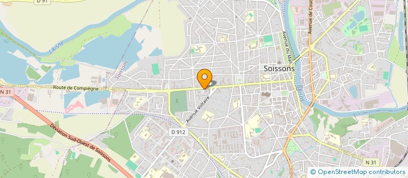 localisation de l'entreprise INSTANT PROMO SOISSONS à SOISSONS